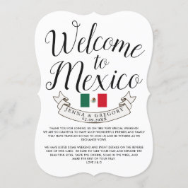 Invitación Bienvenidos a México | Personalizado de bodas de d