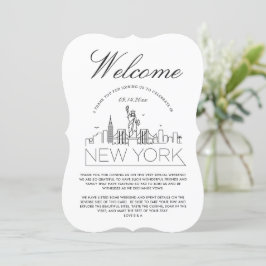 Invitación Bienvenidos a Nueva York | Detalles de los invitad