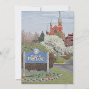 Invitación Bienvenidos a Portland Maine