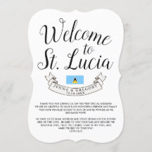 Bienvenidos a Santa Lucía | Favor de la boda de de