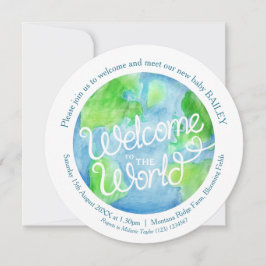 Invitación Bienvenidos al mundo del arte personalizado de la 