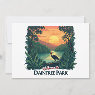 Invitación Bienvenidos al Parque Nacional Australiano Daintre