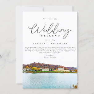 Invitación Bienvenidos Bodas de Charleston West Virginia