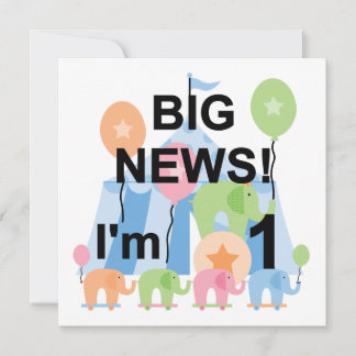 Invitación Big News Circus Camisetas y regalos de cumpleaños