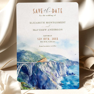 Invitación Big Sur California salva la fecha