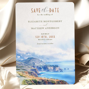 Invitación Big Sur California salva la fecha