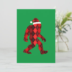Invitación Bigfoot Navidad - Divertida Navidad
