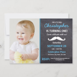 Invitación Bigote | 1.ᵉʳ fiesta | foto