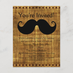 Invitación Bigote de Campo