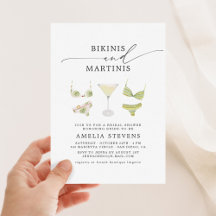 Bikinis y Martinis Ducha Bridal Bachelorette