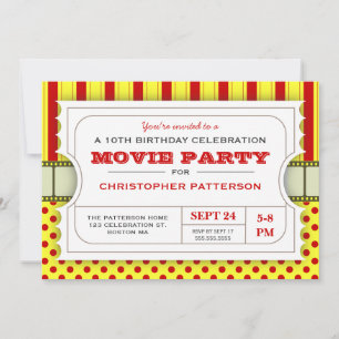 Invitación Billete de entrada al partido de cumpleaños del Fi