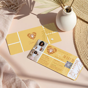 Invitación Billete de Fiesta de baloncesto con ducha tropical