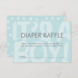 Invitación Billete de graffiti azul Baby Shower Diaper Raffle