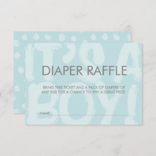 Invitación Billete de graffiti azul Baby Shower Diaper Raffle