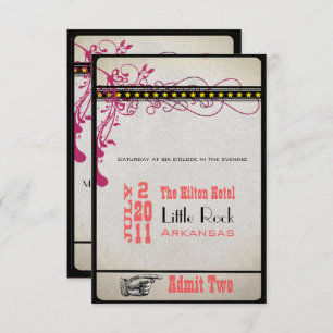 Invitación Billete de jugador RSVP (3,5 x 5)