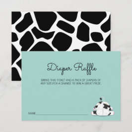 Invitación Billete de pequeño gallo Baby Shower Diaper Raffle