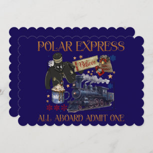 Invitación Billete personalizado para Polar Express