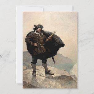 Invitación Billy Bones, Treasure Island, por N. C. Wyeth