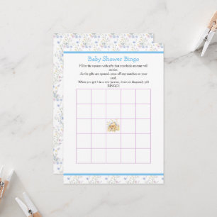Invitación Bingo Baby Shower Birds