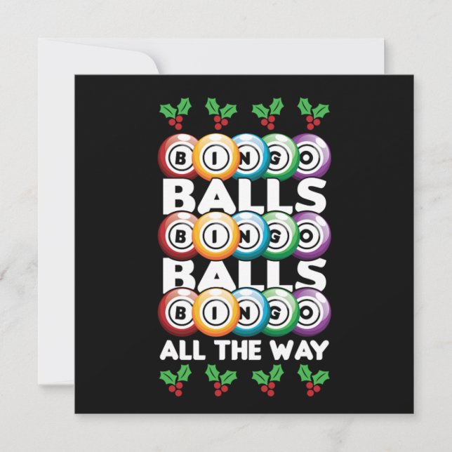 Invitación Bingo Balls Lucky Game Player Gambler Gift (Anverso)
