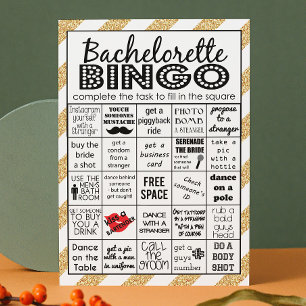 Invitación Bingo de Bachillerato de Oro, Juego de Fiestas, De