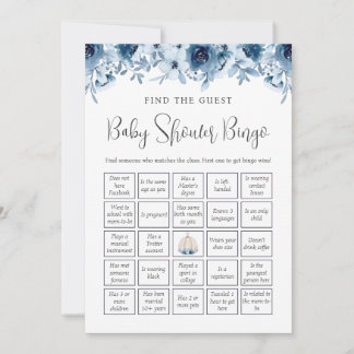 Invitación Bingo De Calabaza Caída Adivina Quién Es Baby Show