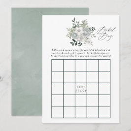 Invitación Bingo de Despedida de Soltera con Acuarela de Salv