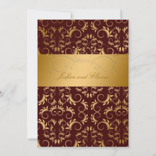 Invitación Bingo de novia de chocolate dorado 311