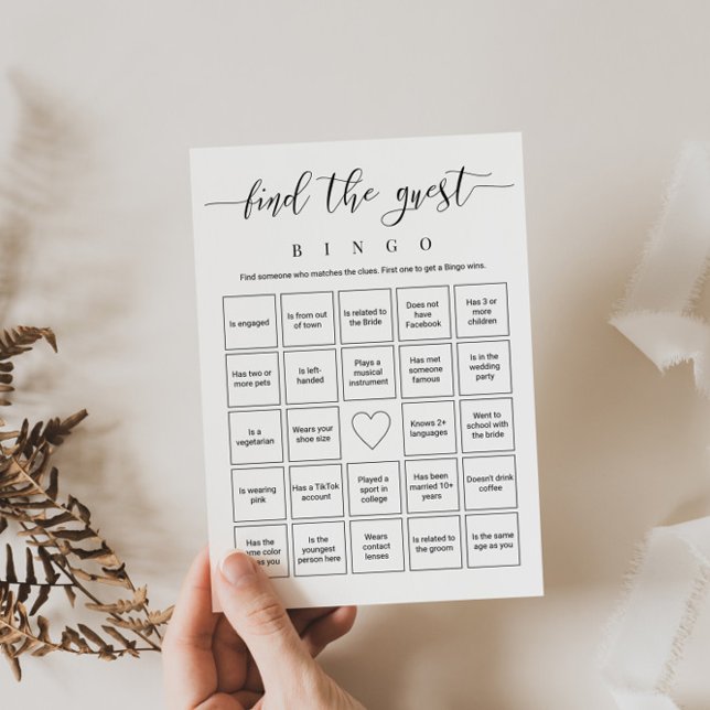 Invitación Bingo editable Encuentra el juego de ducha de novi (Subido por el creador)