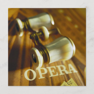 Invitación Binoculares de ópera