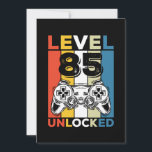 Invitación Birthday 85th Level Unlocked 85 Gaming Vintage<br><div class="desc">Birthday 85th Level Unlocked 85 Gaming Vintage</div>