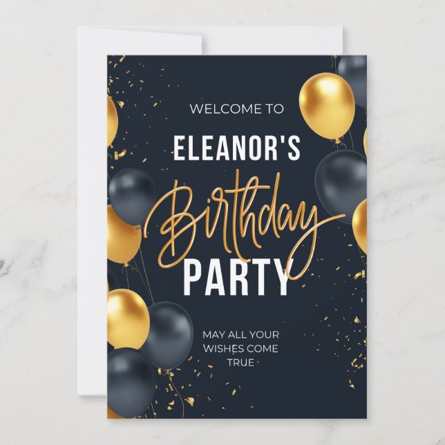 Invitación birthday invitation (Anverso)