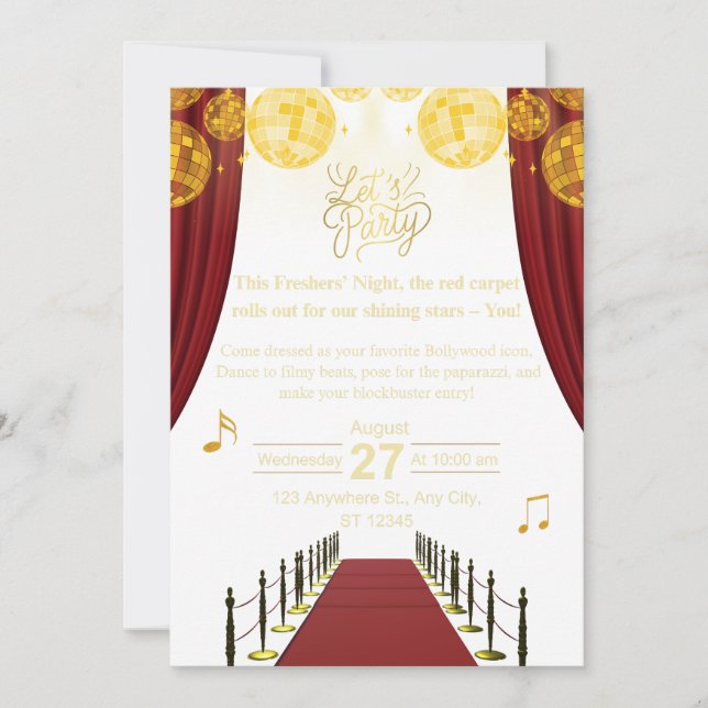 Invitación Birthday Invitation Minimal Elegant Modern Design (Anverso)