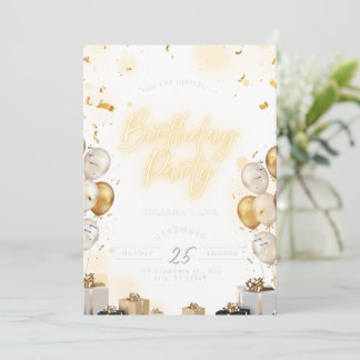 Invitación Birthday Invitation Pink Aesthetic Cute Design