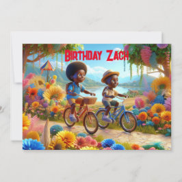 Invitación Birthday on a Bike