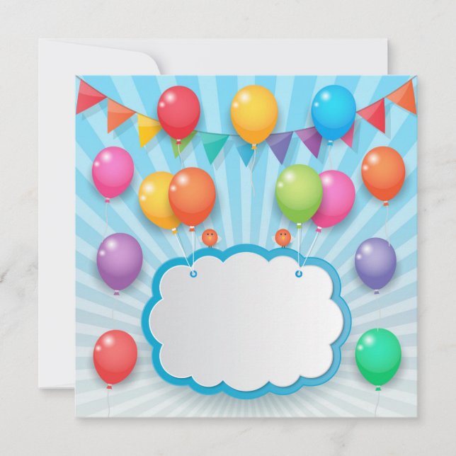 Invitación Birthday party (Anverso)