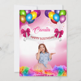 Invitación Birthday party flyer template