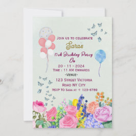 Invitación Birthday Party Invitations 