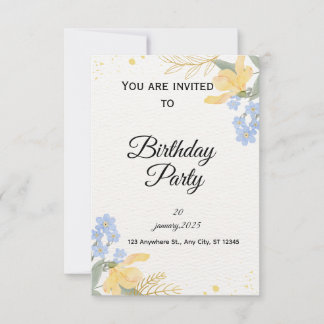 Invitación Birthday Party Invite