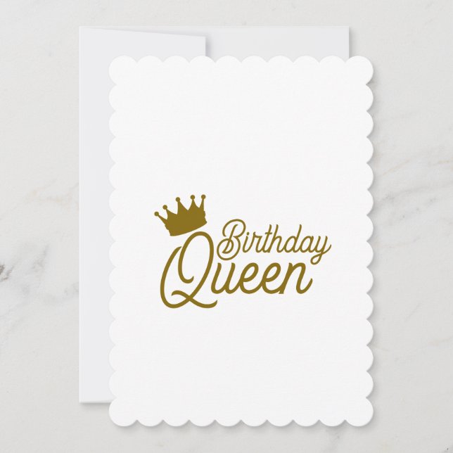 INVITACIÓN BIRTHDAY QUEEN INVITATIONS (Anverso)