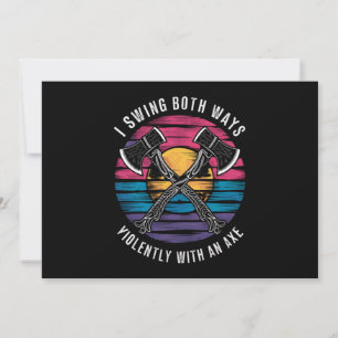 Invitación Bisexual I Swing Ambas Formas Ax Graciosa Bandera