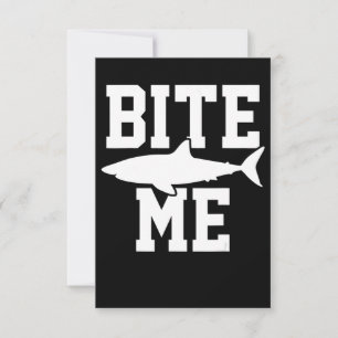 Invitación Bite Me - Shark Marine Biology Gift - Animal Ocean
