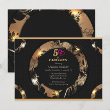 Black and Gold 50th Birthday Party Classic