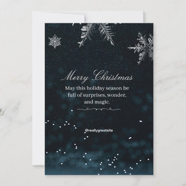 Invitación Black and White Classic Merry Christmas Invitation (Anverso)