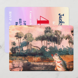 Invitación Black Bass en el Sur Cumpleaños