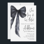 Invitación black bow 30th Birthday Party Invitation<br><div class="desc">Black Bow Thirtieth 30th Birthday Party InvitationBlack bow Birthday Invitation,  adult birthday,  Modern black Bow Invite,  black Bow Birthday party decorations,  girly birthday party, </div>