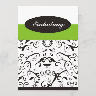Invitación - black coral verde