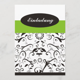 Invitación - black coral verde