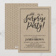 Black & Kraft | Fiesta de Jubilación Sorpresa Mode