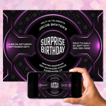 Black Pink Any Age Surprise Birday Party